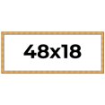 thumbnail image 1 of 48x18 Frame Gold Rustic Solid Wood Picture Frame | 1.25 Inch Wide Moulding | Rustique Gold, 1 of 8