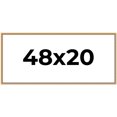 thumbnail image 1 of 48x20 Frame Beaded Gold Solid Wood Picture Frame | 0.75 Inches Moulding Width | Liscio Oro, 1 of 8