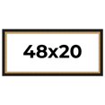 thumbnail image 1 of 48x20 Frame Gold Real Wood Picture Frame Width 2.25 Inches | Interior Frame Depth 0.5 Inches |, 1 of 8