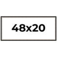 thumbnail image 1 of 48x20 Frame Silver Real Wood Picture Frame Width 1.25 Inches | Interior Frame Depth 0.75 Inches |, 1 of 8