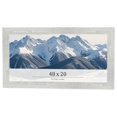 thumbnail image 1 of 48x20 Frame White Real Wood Picture Frame Width 1.5 inches | Interior Frame Depth 0.5 inches | Barn, 1 of 8