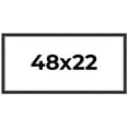 thumbnail image 1 of 48x22 Frame Black Real Wood Picture Frame Width 1.25 Inches | Interior Frame Depth 0.5 Inches |, 1 of 8
