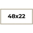 thumbnail image 1 of 48x22 Frame Grey Solid Wood Picture Frame Width 1 Inches | Interior Frame Depth 0.5 Inches |, 1 of 8