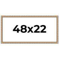 48x22 Frame Silver Real Wood Picture Frame Width 1.5 inches | Interior Frame Depth 0.5 inches |