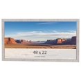 thumbnail image 1 of 48x22 Frame White Real Wood Picture Frame Width 0.75 inches | Interior Frame Depth 0.5 inches |, 1 of 8