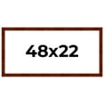 thumbnail image 1 of 48x22 Walnut Brown Veneer Real Wood Picture Frame Width 1.75 inches | Interior Frame Depth 0.5, 1 of 8