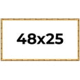 thumbnail image 1 of 48x25 Frame Gold Bamboo Picture Frame - Complete Modern Photo Frame Includes UV Acrylic Shatter, 1 of 8