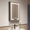 thumbnail image 1 of 48x36 Inch LED Bathroom Mirror Cabinet - Touch Control, Anti-Fog, Memory & Built-in Outlet, 1 of 8