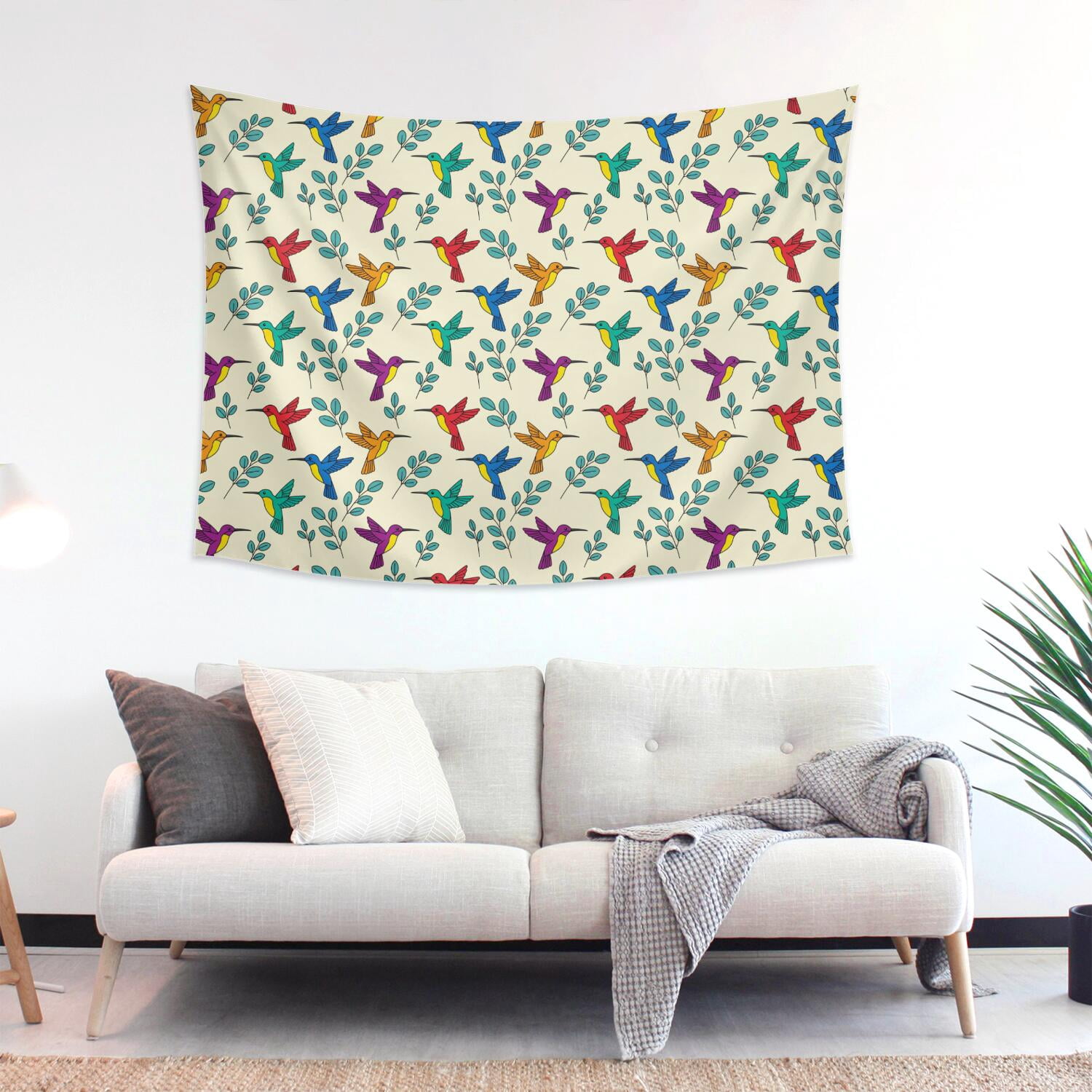 48x36 Inch Rectangle Wall Tapestry for Indoor & Outdoor, Living Room ...
