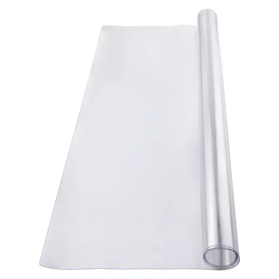 48x48 Inch Clear Plastic Table Cover-1.5mm Thick Waterproof PVC Desk Protector for Easy Cleaning in Office,Dining Room,and Nightstand
