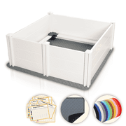 48"x 48" Whelping Box Kit for Dogs and Puppies with Rails,Suitable for Large/Medium Dogs,White