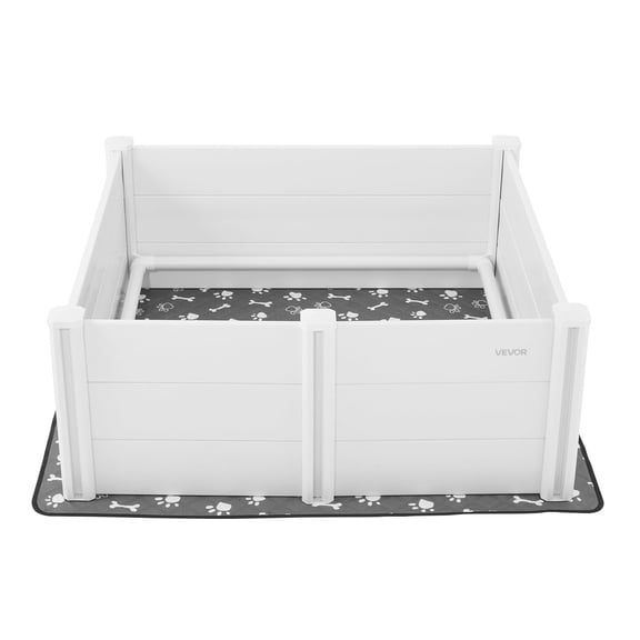 48x48x18.1 Inch Dog Whelping Box for Large Dogs Heavy Duty with Height Adjustable Door
