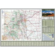 48x66 Colorado State Official Executive Laminated Wall Map