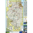 thumbnail image 1 of 48x72 Illinois State Official Executive Laminated Wall Map, 1 of 1