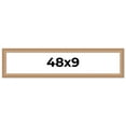 thumbnail image 1 of 48x9 Frame Charleston Honey Brown Solid Wood Picture Frame Width 1.75 Inches | Interior Depth 0.5, 1 of 8