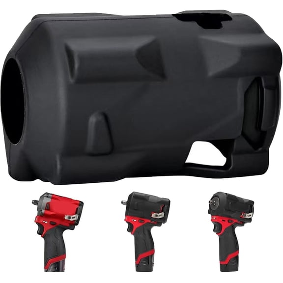49-16-2554 M12 Fuel Stubby Impact Wrench Cover Protective Boot, Impact Wrench Boot Fits for Milwaukee M12 Impact 3/8 in and 1/2 in, Stubby Impact Wrenches 2554-20 2555-20 and 2555P-20