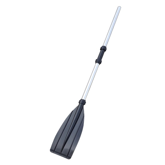 49.2 in / 125 cm Aluminum Alloy Kayak Paddle for Inflatable Boat, Paddle with 14.8 x 5.3 in / 37.5 x 13.5 cm Cutter, Portable Oar for Fishing Boats, Rafts, and Canoes