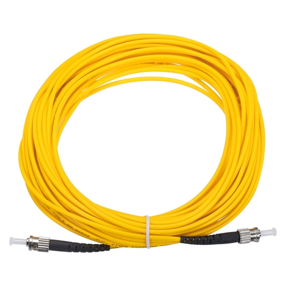 49.2Ft Single-mode Simplex Fiber Optic Patch Cable ST to ST for Router Switches Transceivers