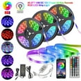 thumbnail image 1 of 49.2ft/15M LED Strip Lights,Smart RGB LEDs Light Rope Lights Music Sync Colors Changing 900 LEDs Light Strip with Remote + APP Bluetooth Controller for Bedroom Home TV Party Christmas, 1 of 8