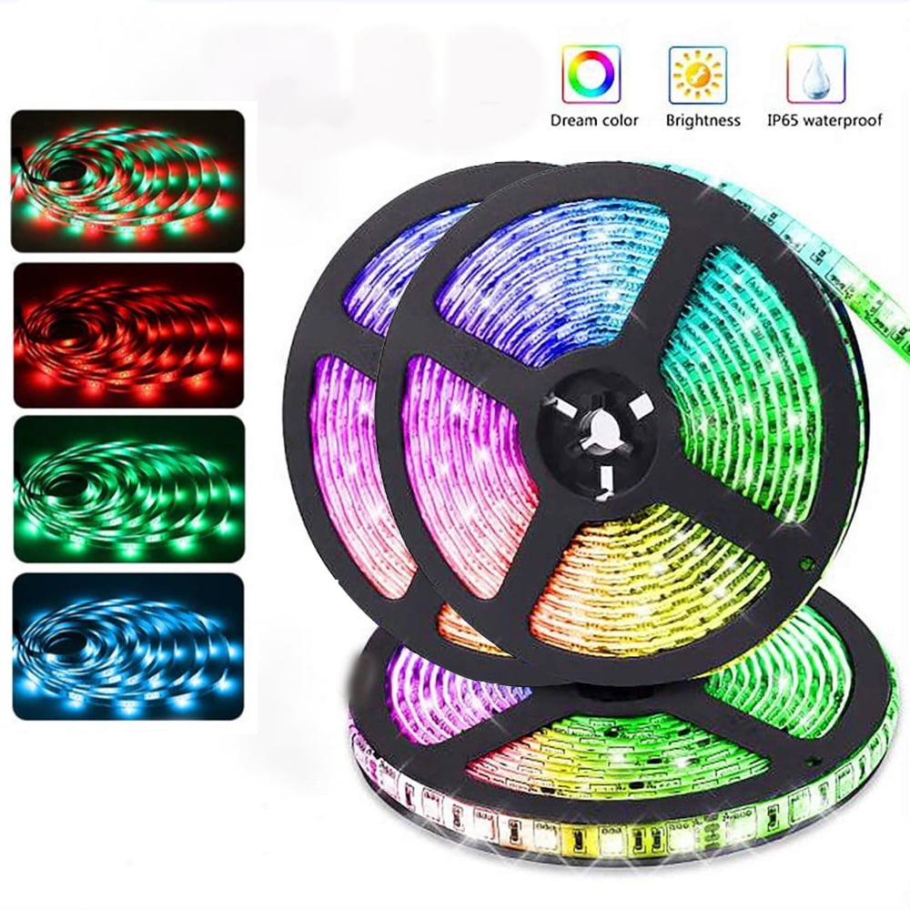 49.2ft/15M Led Strip Lights, RGB Led Light Strip with Remote Control, 3528 SMD 450 LEDs Color Changing (44 Key Remote)