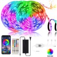 thumbnail image 1 of 49.2ft Bluetooth LED Strip Lights with 44 Keys Remote Control Ultra-Long RGB Color Changing Rope Lights,Wireless Smart App Controlled Bedroom Lights,SMD 5050 Flexible Bright Light Strip, 1 of 8