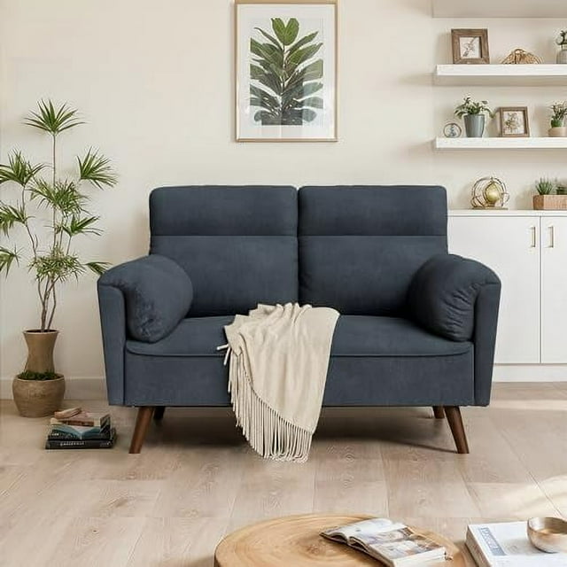 49'' Loveseat Sofa Small Couch for Living Room Mid Century Modern Love