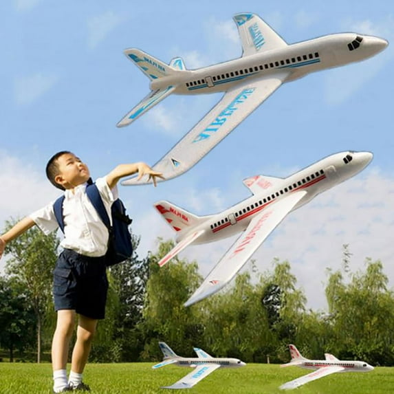 49*45cm Children Hand Throw Flying Glider Planes Toys Kids Foam Aeroplane Model 50pcs