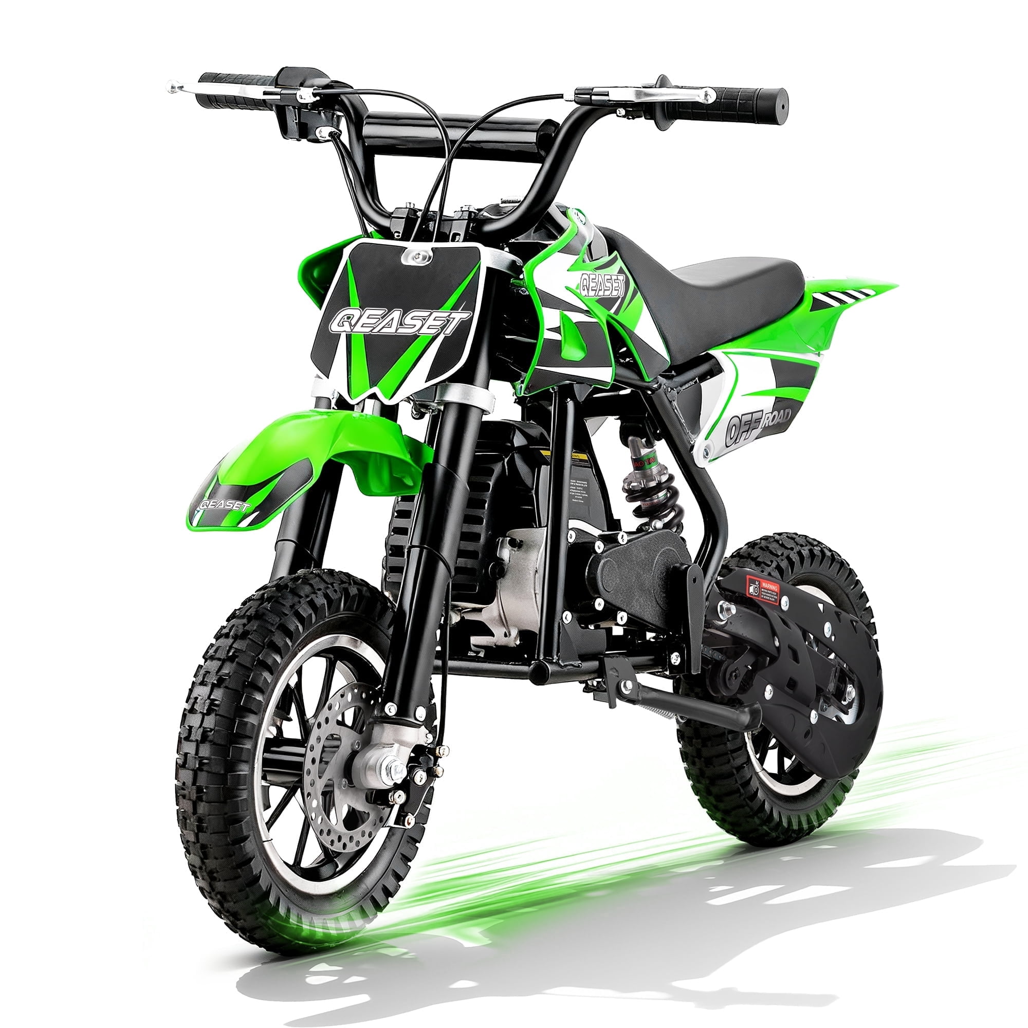 QEASET 49CC Dirt Bike, Gas Powered Mini Bike, Green - Walmart.com
