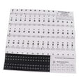 thumbnail image 1 of 49/54/61/88 Key Piano Sticker Music Note Keyboard Labels for kids Black, 1 of 8