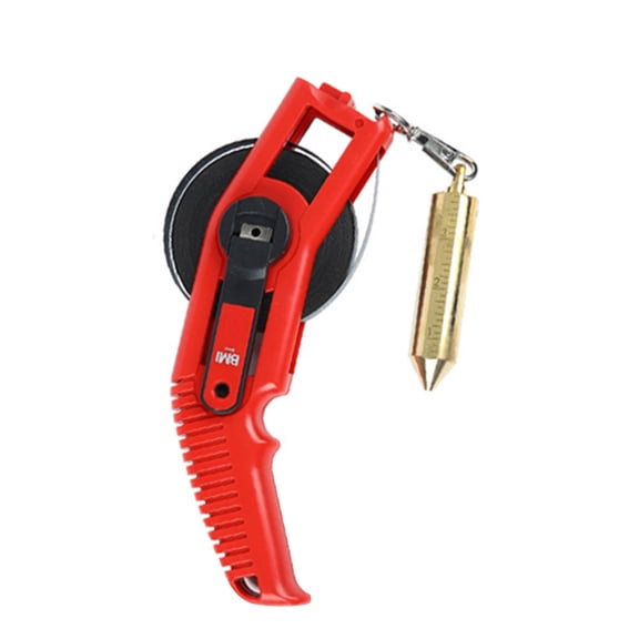 49/65/98/164ft Oil Tank Gauging Tapes Measuring Ruler with Brass Plumb Bob Tape Measure Plastic Handle Accuracy