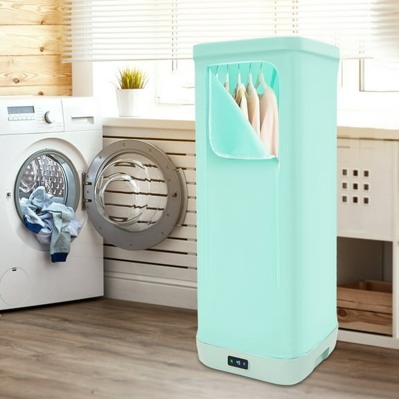 49.6In Foldable Electric Clothes Dryer 360 Hot Air Circulation Portable Laundry Drying Rack