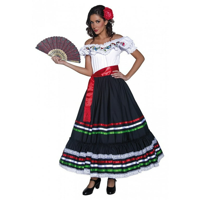 Smiffys Traditional Mexican Woman Adult Costume Large Female