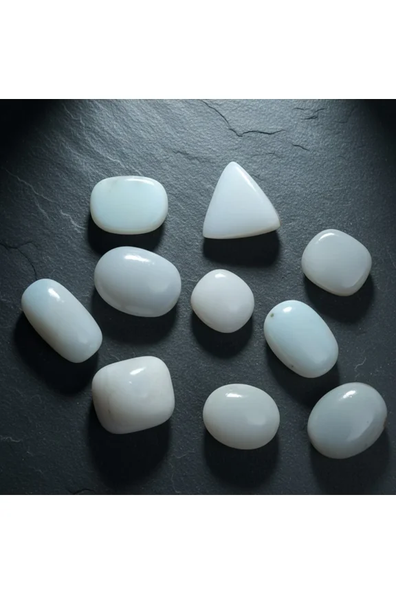 49 Cts Natural Australian Opal Ring Size Fair & Good Quality Gemstones 10 Pcs Lot - 11 to 17 mm