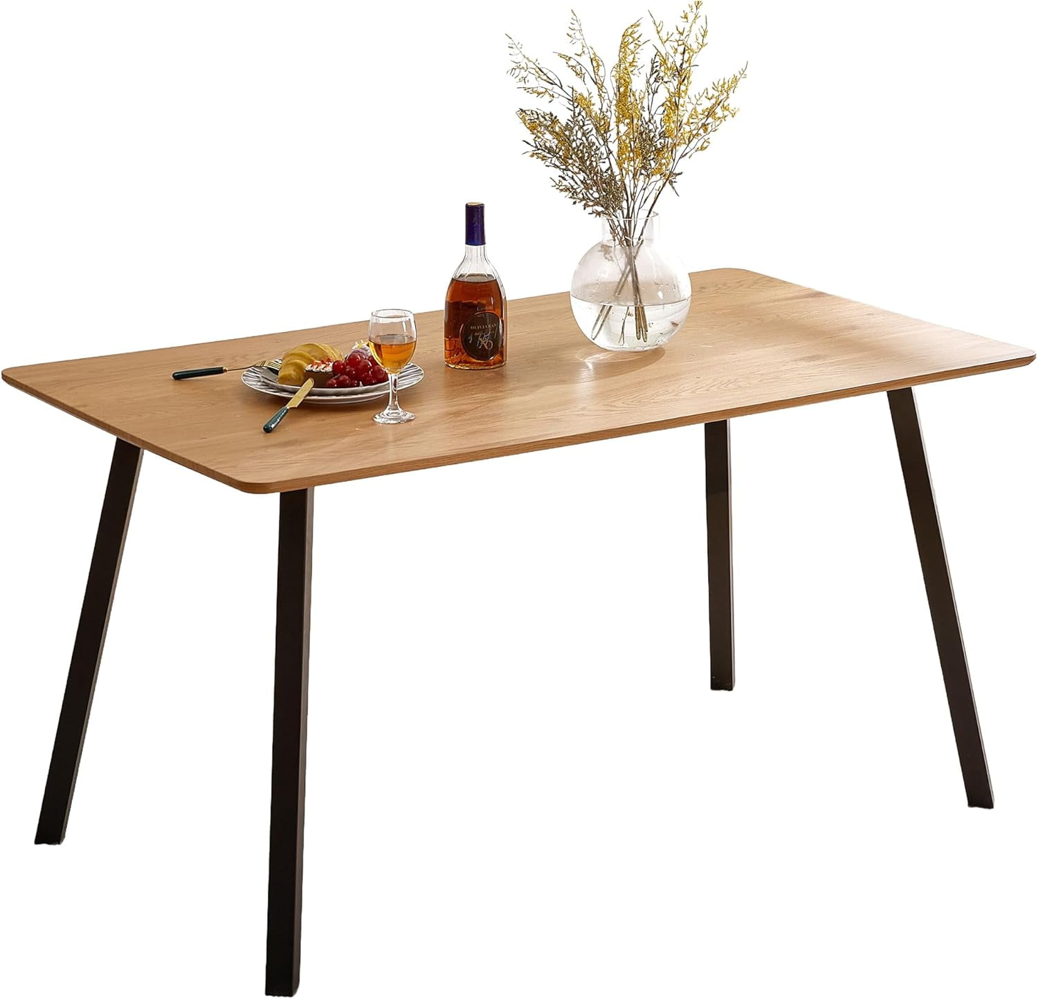 49" Dining Table for 4 6 Person,Small Modern Rectangular Dining Table ...