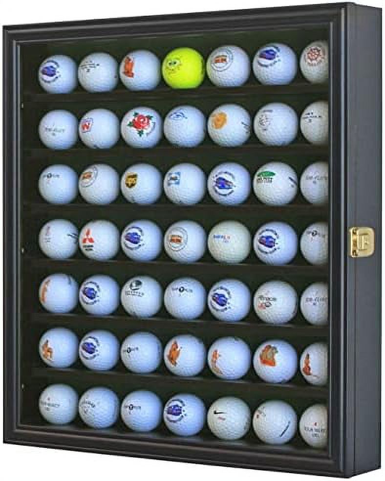 49 Display Case Rack Holder Solid Wood Wall Mount Souvenir Storage