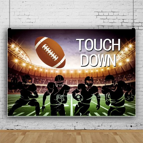 49 Football Birthday Backdrop Sport Rugby Team Photography Background 3x5ft Fans Party Banner Photo Booth Props