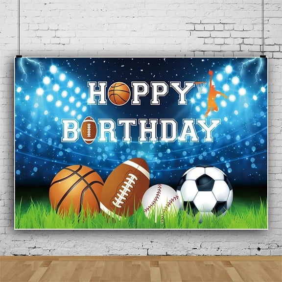 49 Football Birthday Backdrop Sport Rugby Team Photography Background 3x5ft Fans Party Banner Photo Booth Props