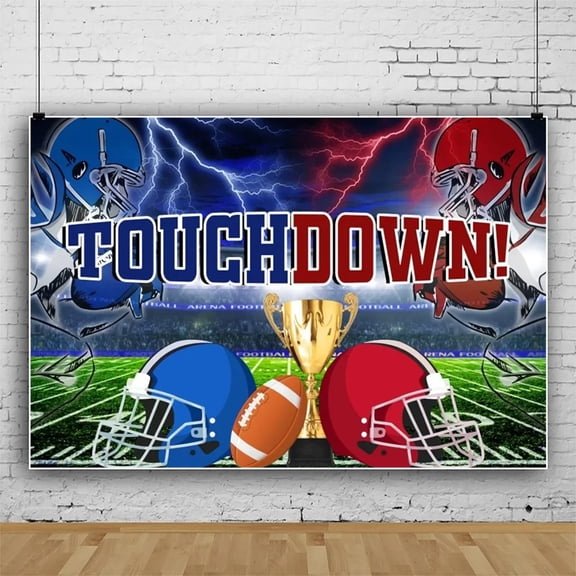 49 Football Birthday Backdrop Sport Rugby Team Photography Background 3x5ft Fans Party Banner Photo Booth Props