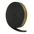 thumbnail image 1 of 49 Ft Weather Stripping Seal Strip for Doors/Window, 1/4 Inch x 3/8 Inch D Type Foam Sealing Tape Black, 1 of 7