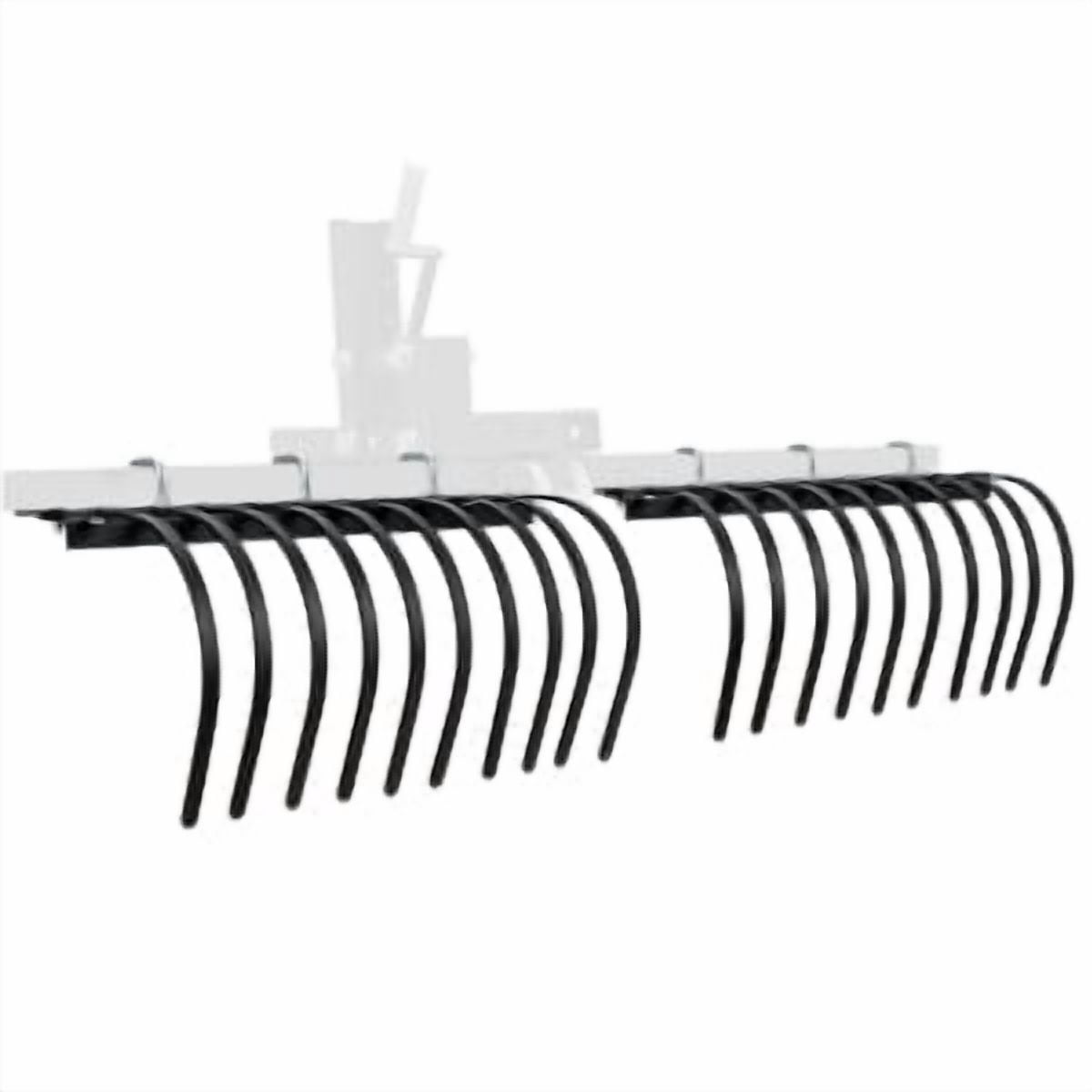 49 Inch Landscape Rake,Heavy Duty Rock Rake Fits 2