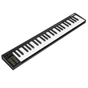 49-Key MIDI Keyboard Controller — Compact USB/DAW Integrated Keyboard with 8 Drum Pads, 8 Knobs & OLED Display. Ideal for Music Production.