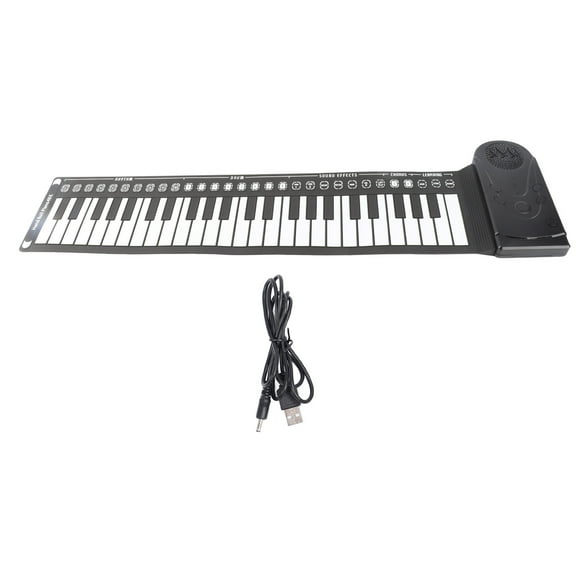 49,Key Portable Roll,Up Piano With Volume  Beat Control, Silicone Keyboard For Musicians On The Go
