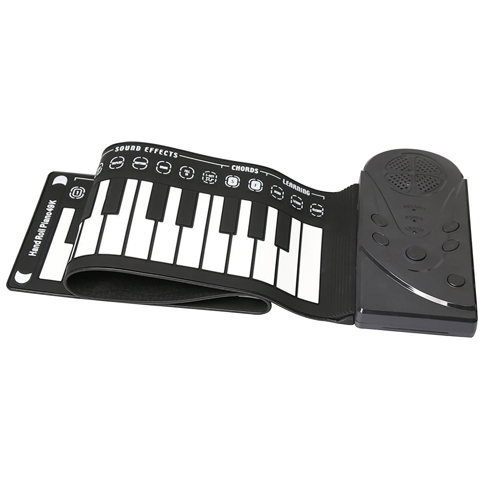 49 Keys Flexible Roll Up Portable Electronic Piano Soft Rubber Keyboard With Speaker
