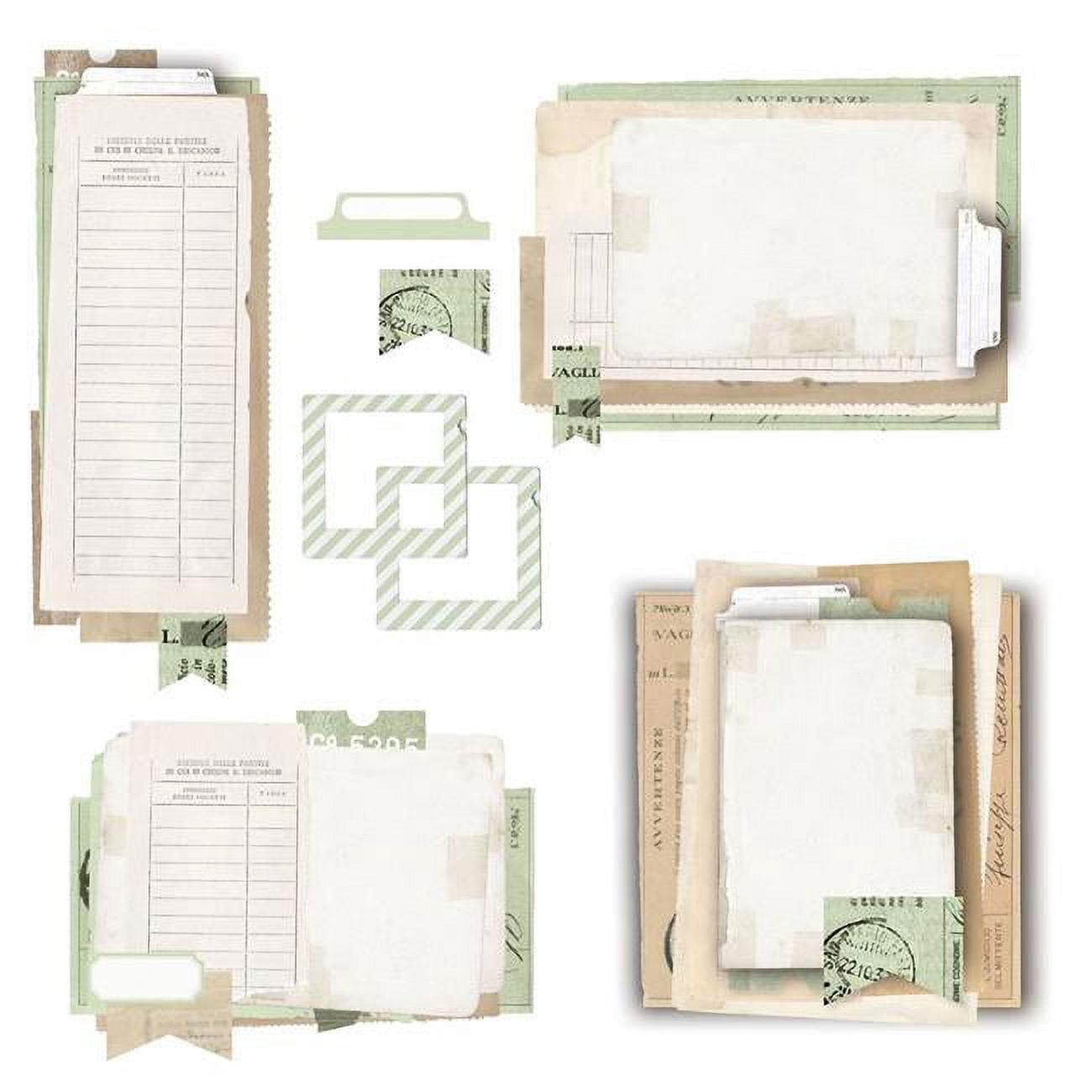 49 & Market VAC32013 Vintage Artistry Sage Collage Stack - Walmart.com