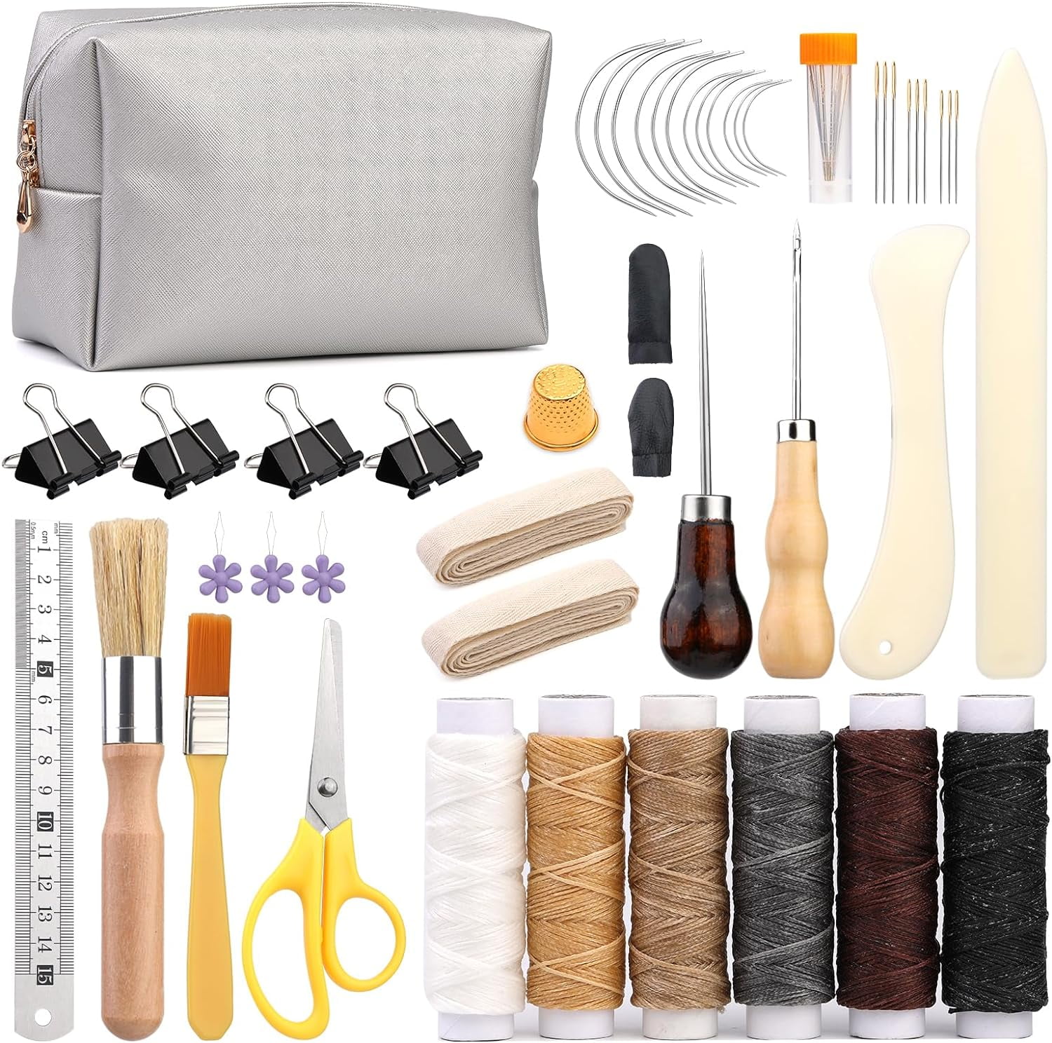 49 Pcs Hand Bookbinding Tools Bookbinding Kits for Beginners