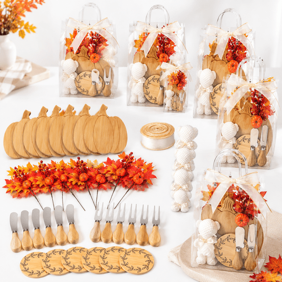 49-Piece Fall Thanksgiving Party Favor Set for Game Prizes and Gifts