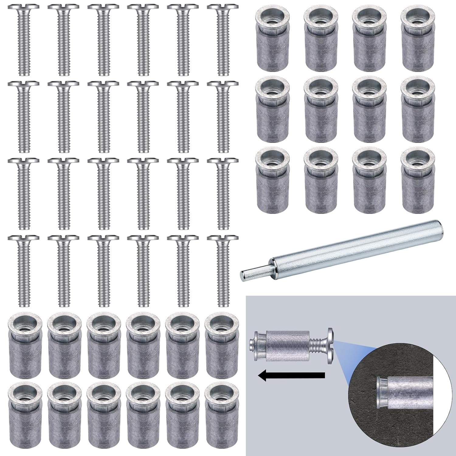 ithurricaneページ Masonry Screws 49 Piece Kit - Hurricane Shutter Hardware 1/4