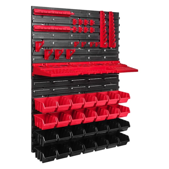 49 Pieces DIY Combination Hanging Stackable Box Wall Tool Organizer Large Capacity Set for Machine Room Garage