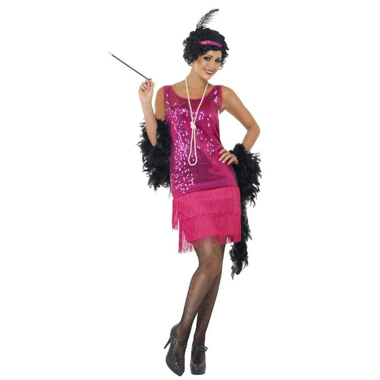 Funtime Flapper Costume Adult Pink Funtime Flapper Costume Adult Pink