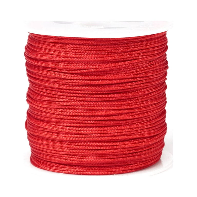 49 Yards 0.8mm Nylon Beading String Cord 26 Color Chinese Knotting Cord  Nylon Thread Braided Cord for Bracelets Ornament 